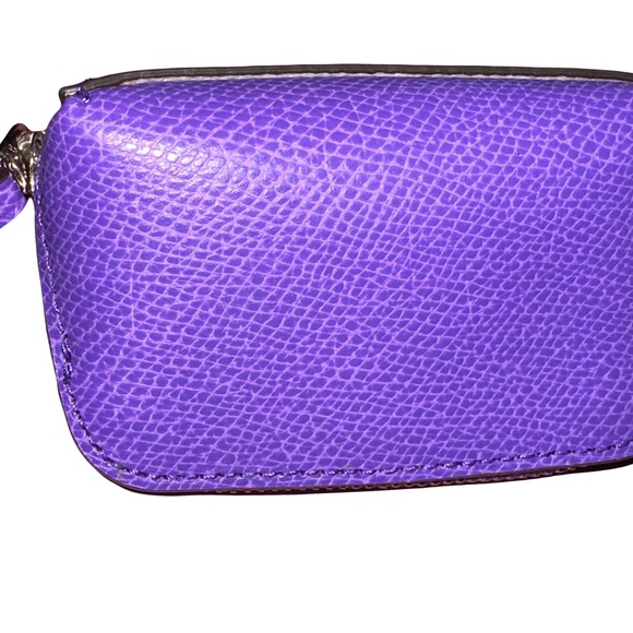 Coach rare hard to find dark purple small accessories case - Picture 3 of 8